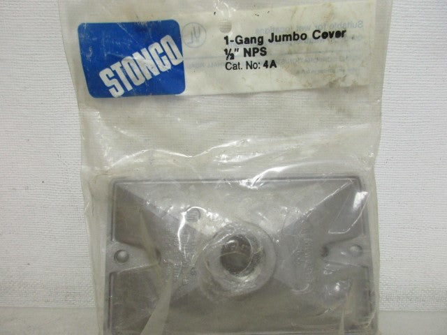 STONCO 4A 1 GANG JUMBO COVER *NEW IN FACTORY BAG*