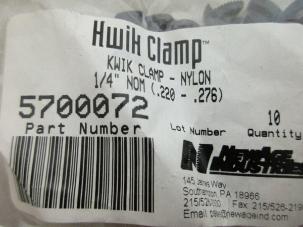 NSNP AGE INDUSTRIES 5700072 KWIK CLAMP (PACKAGE OF 10)  NSMP