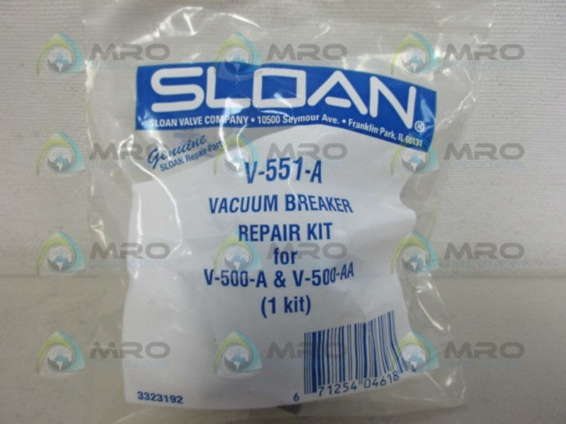 SLOAN V-551-A VACUUM BREAKER REPAIR KIT * NEW IN FACTORY BAG *