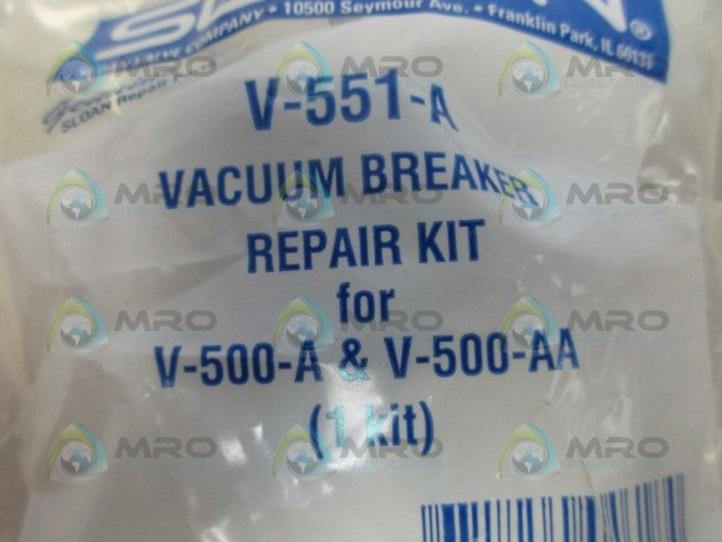 SLOAN V-551-A VACUUM BREAKER REPAIR KIT * NEW IN FACTORY BAG *