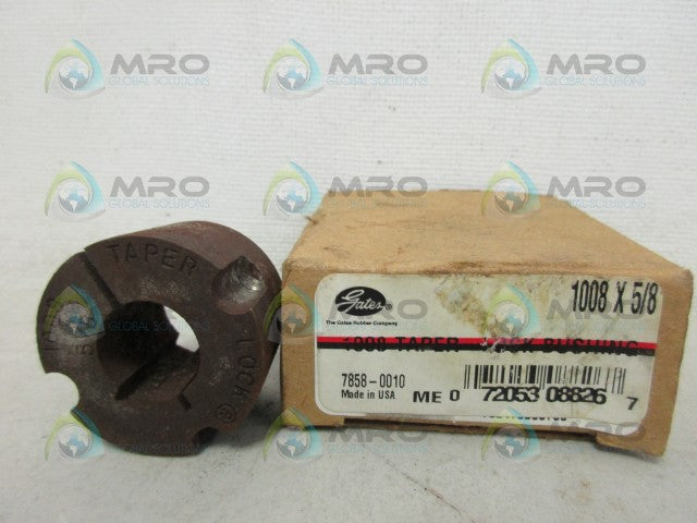 GATES 7858-0010 5/8 TAPER BUSHING *NEW IN BOX*