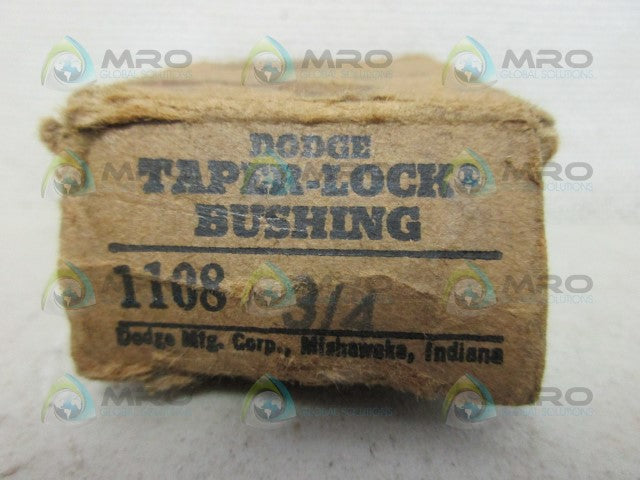 DODGE 1108 TAPER LOCK BUSHING 3/4" *NEW IN BOX*