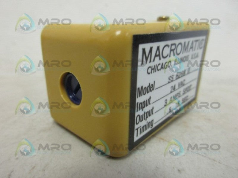 MACROMATIC SS6268 24V TIME DELAY RELAY *NEW IN BOX*