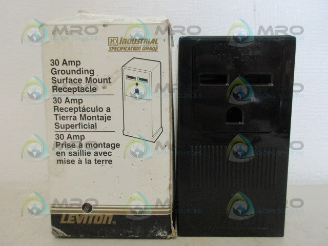 LEVITON 5376 SURFACE MOUNT RECEPTACLE *NEW IN BOX*