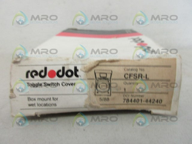 RED DOT CFSR-L TOGGLE SWITCH COVER *NEW IN BOX*