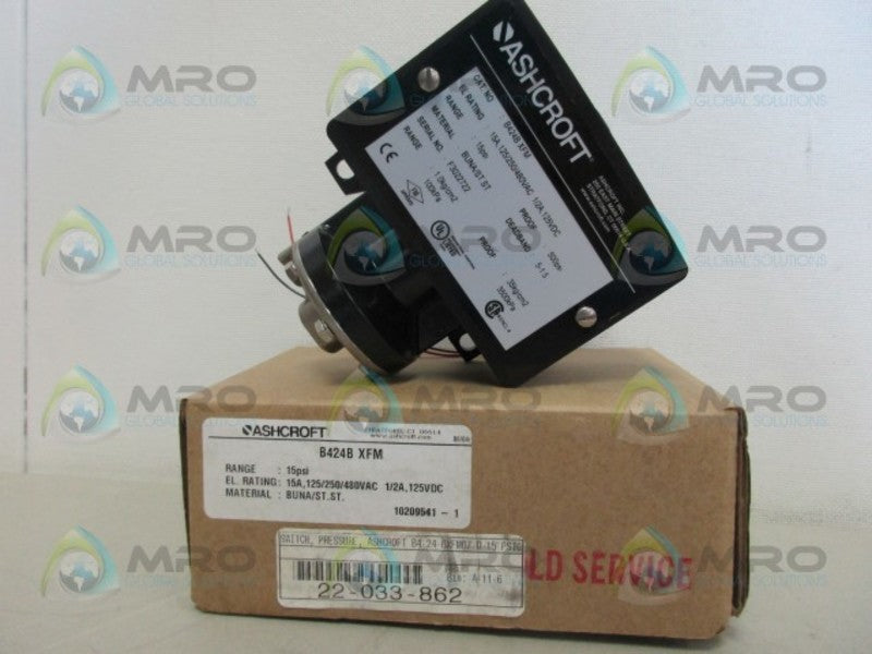 ASHCROFT B424BXFM 15PSI *NEW IN BOX*