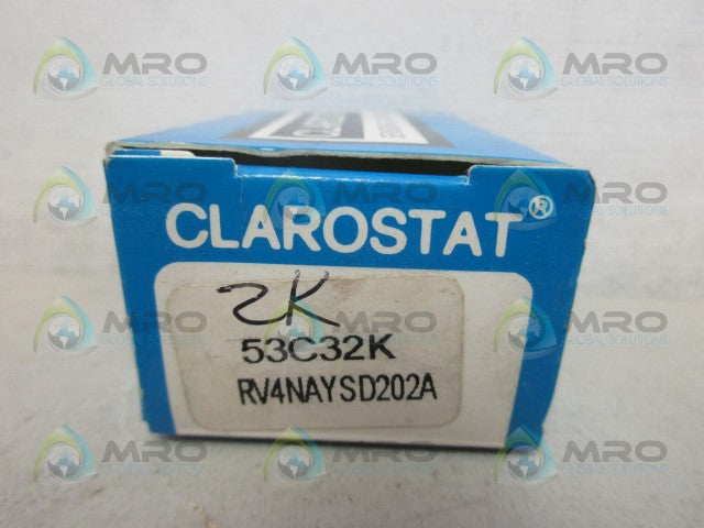 CLAROSTAT 53C32K POTENTIOMETER *NEW IN BOX*