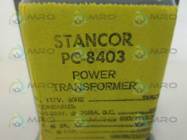 STANCOR PC8403 POWER TRANSFORMER *NEW IN BOX*