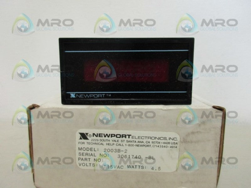 NEWPORT 2003B-2 PANEL METER *NEW IN BOX*