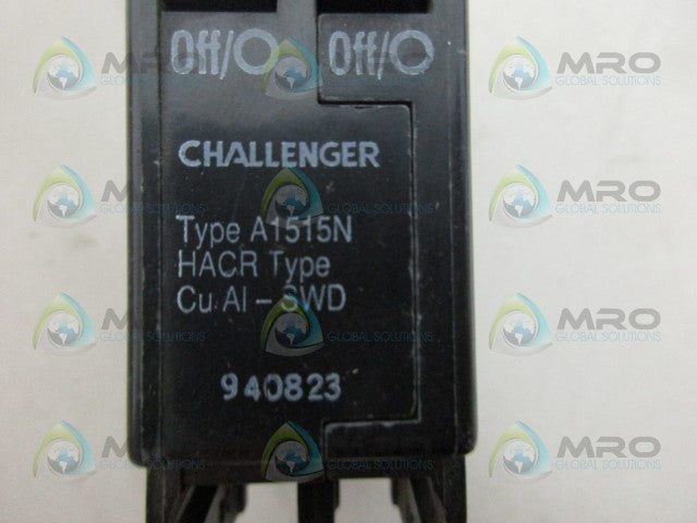 CHALLENGER A1515N 1POLE 15 AMP CIRCUIT BREAKER *USED*