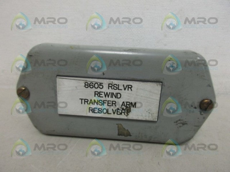 INDUSTRIAL MRO 8605RSLVR TRANSFER ARM RESOLVER *USED*