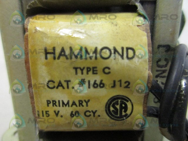 HAMMOND 166J12 TRANSFORMER 115V *USED*