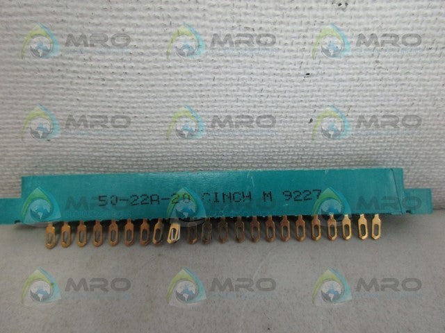 TRW 50-22A-20 CARD EDGE CONNECTOR *USED*
