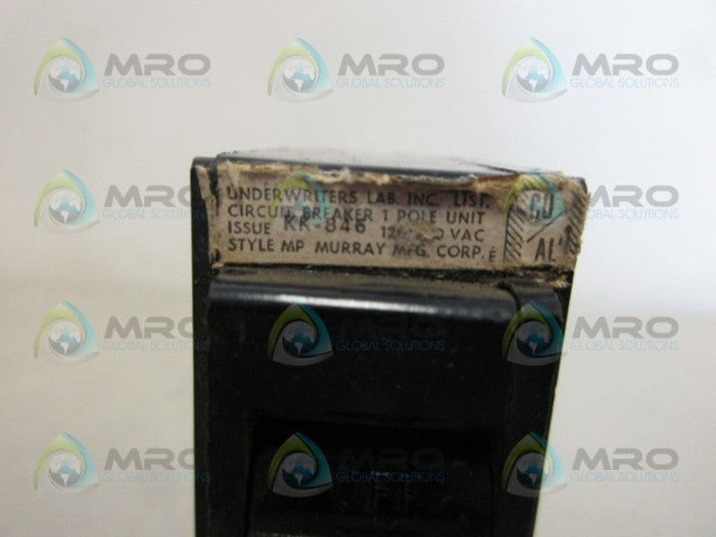 MURRAY MP120 CIRCUIT BREAKER 20A  UNMP