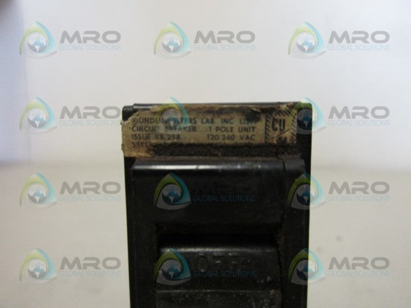 MURRAY KB-258 1P 15AMP CIRCUIT BREAKER UNMP