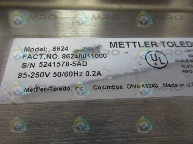 METTLER TOLEDO 8624 INDICATOR *NEW NO BOX*