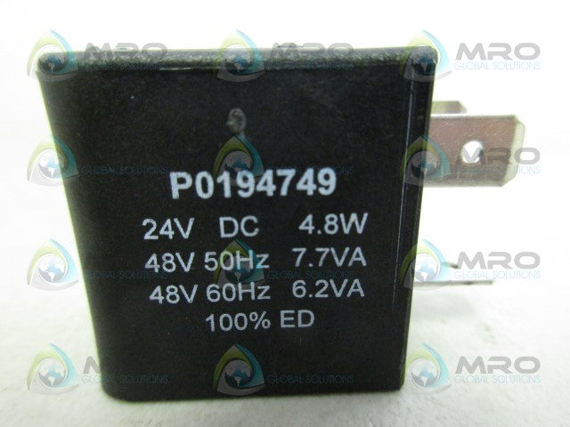 PARKER P0194749 VALVE COIL *NEW NO BOX*