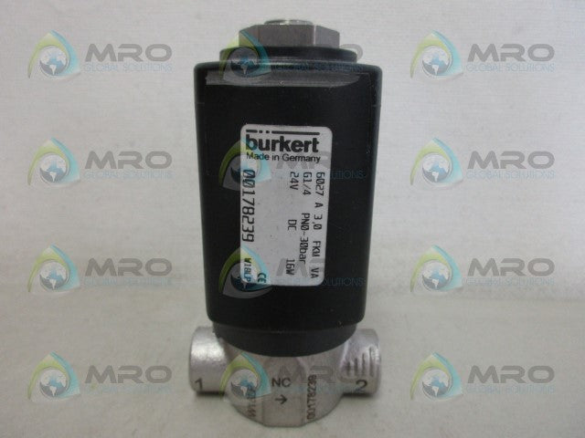 BURKERT 6027-A-3,0-FKM-VA SOLENOID VALVE *NEW NO BOX*