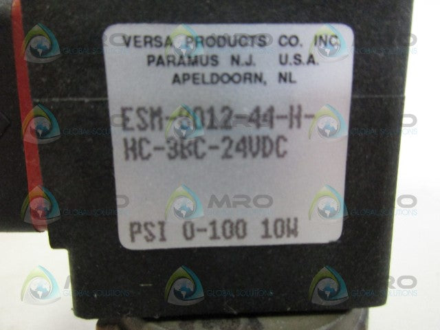 VERSA ESM-8012-44-H-HC-3BC-24VDC VALVE *NEW NO BOX*