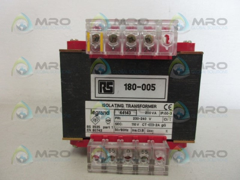 LEGRAND 44143 ISOLATING TRANSFORMER *NEW NO BOX*