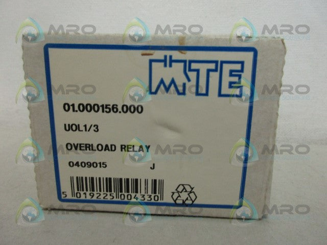 MTE UOL1/3 OVERLOAD RELAY *NEW IN BOX*