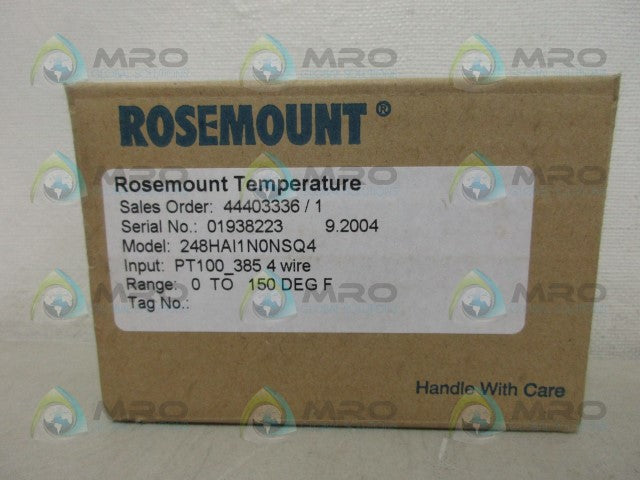 ROSEMOUNT 248HAI1N0NSQ4 TEMPERATURE TRANSMITTER *NEW IN BOX*