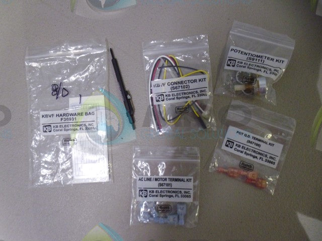 KB ELECTRONICS F36931 HARDWARE BAG *NEW IN BAG*