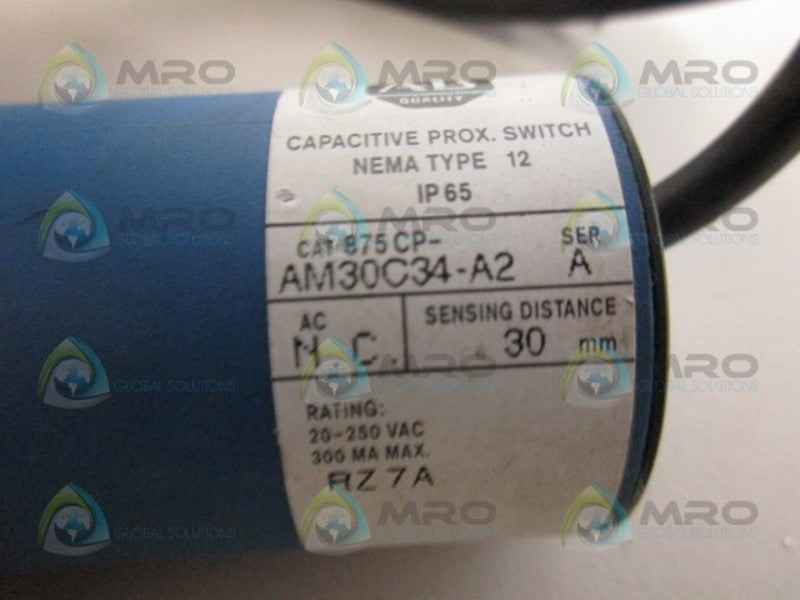 ALLEN BRADLEY 875CP-AM30C34-A2 SER A PROXIMITY SWITCH *USED*