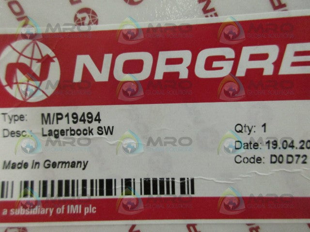 NORGREN M/P19494 HINGE *NEW IN ORIGINAL PACKAGE*