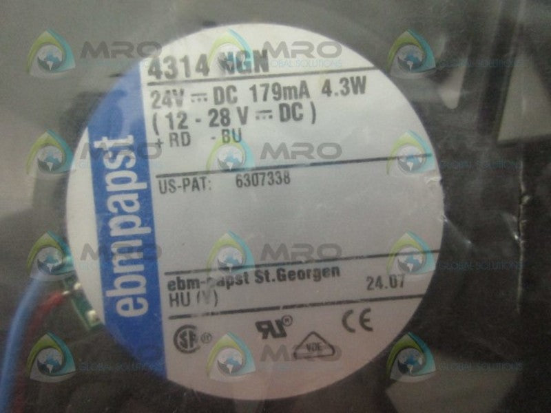 EBM PAPST 4314NGN AXAIL FAN *NEW IN FACTORY BAG*