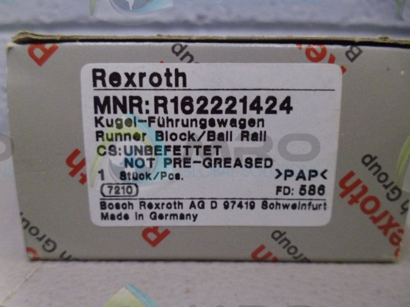 REXROTH R162221424 RUNNER BLOCK *NEW IN BOX*