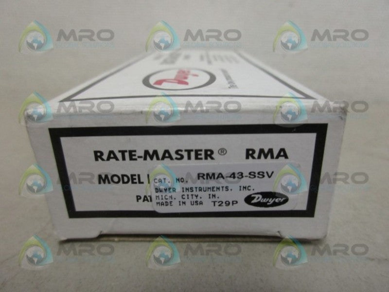 DWYER RMA-43-SSV FLOWMETER *NEW IN BOX*