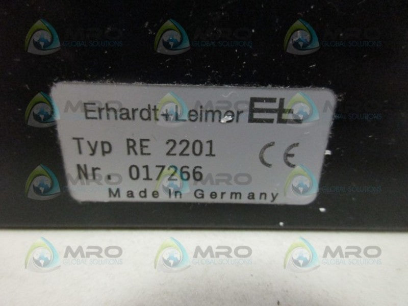 ERHARDT+LEIMER RE2201 CONTROLLER *USED*