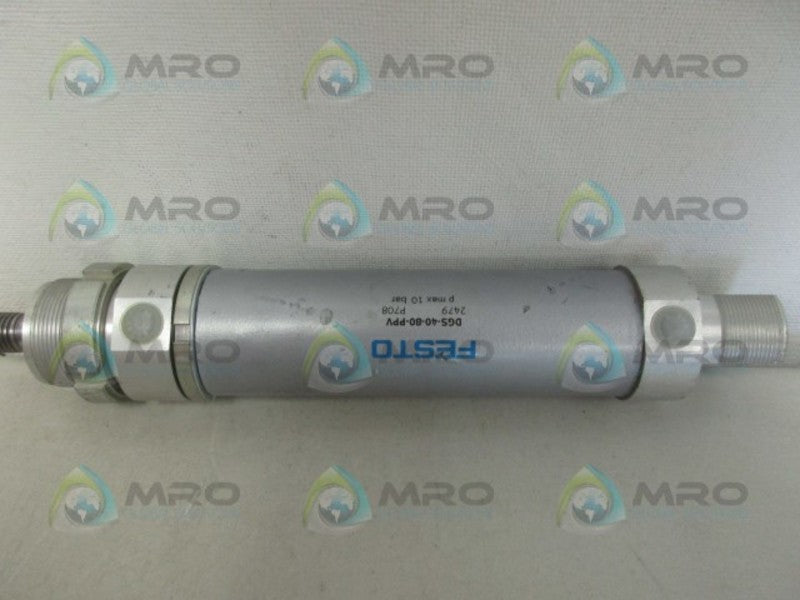 FESTO DGS-40-80-PPV PNEUMATIC CYLINDER *USED*