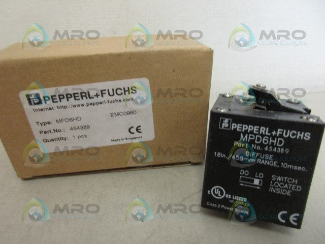 PEPPERL+FUCHS MPD6HD PHOTOELECTRIC SENSOR *NEW IN BOX*