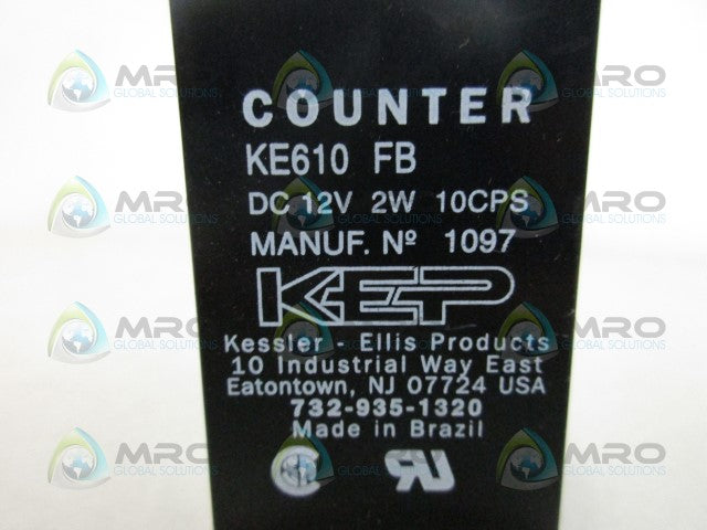 KEP KE610 6-DIGIT ANALOG ELECTRICAL COUNTER *NEW NO BOX*