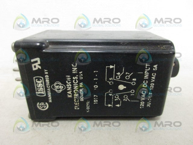 ISSC 1017-10-1-1 TIME DELAY RELAY *USED*