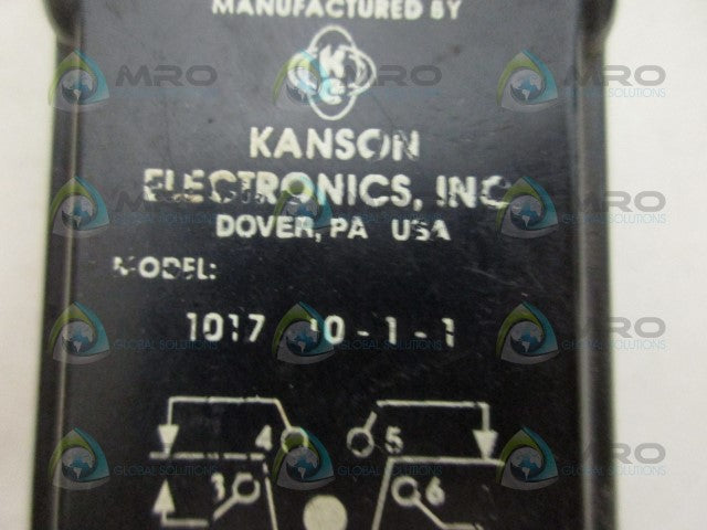 ISSC 1017-10-1-1 TIME DELAY RELAY *USED*