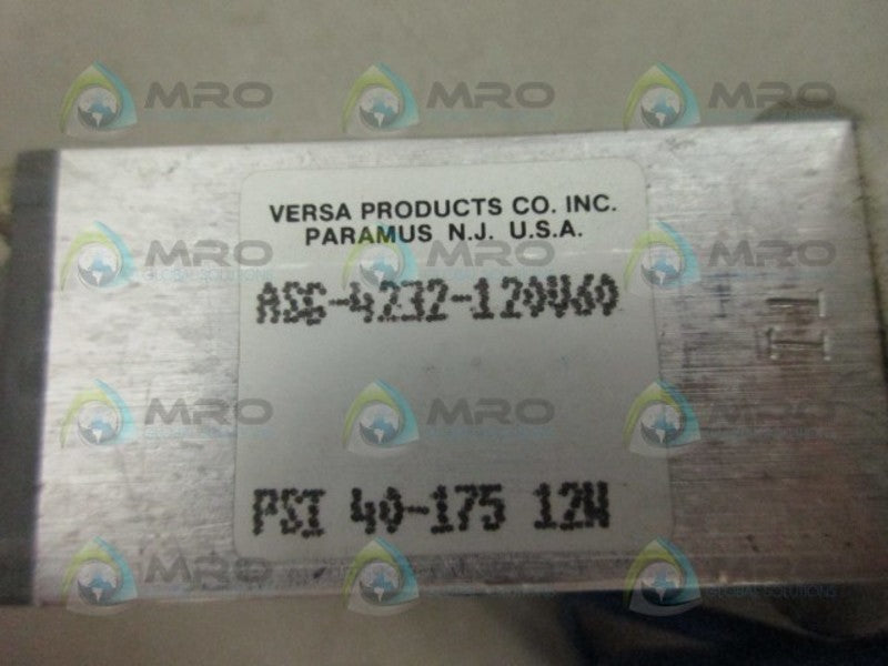 VERSA ASG-4232-120V60 SOLENOID VALVE *NEW NO BOX*