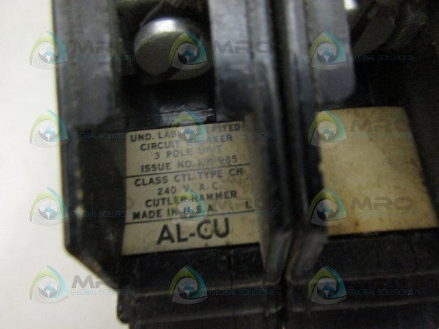 CUTLER HAMMER CH315 CIRCUIT BREAKER 15A *USED*