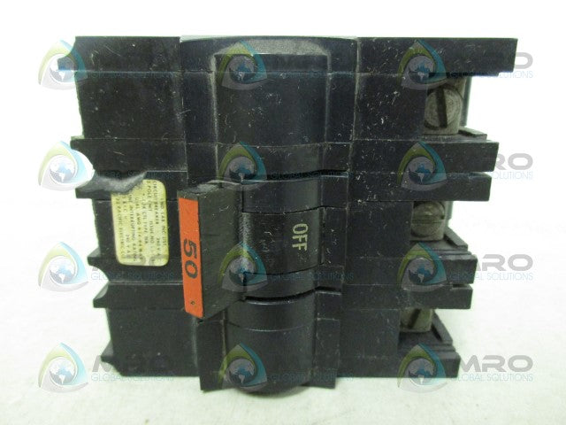 FEDERAL PACIFIC NA350 CIRCUIT BREAKER 50A *USED*