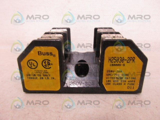 BUSSMANN H25030-2PR FUSE HOLDER *USED*