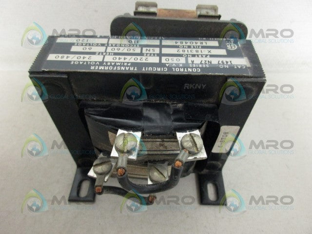ALLEN BRADLEY 1497-N27 SER. A TRANSFORMER *USED*