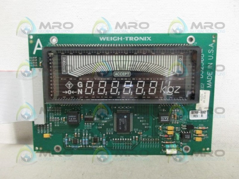 WEIGH TRONIX D52308-0018 CIRCUIT BOARD UNMP