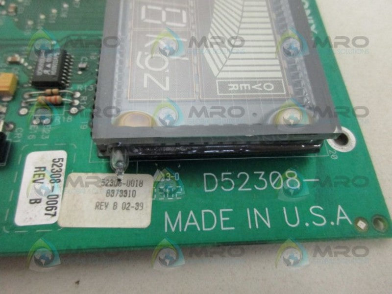 WEIGH TRONIX D52308-0018 CIRCUIT BOARD UNMP