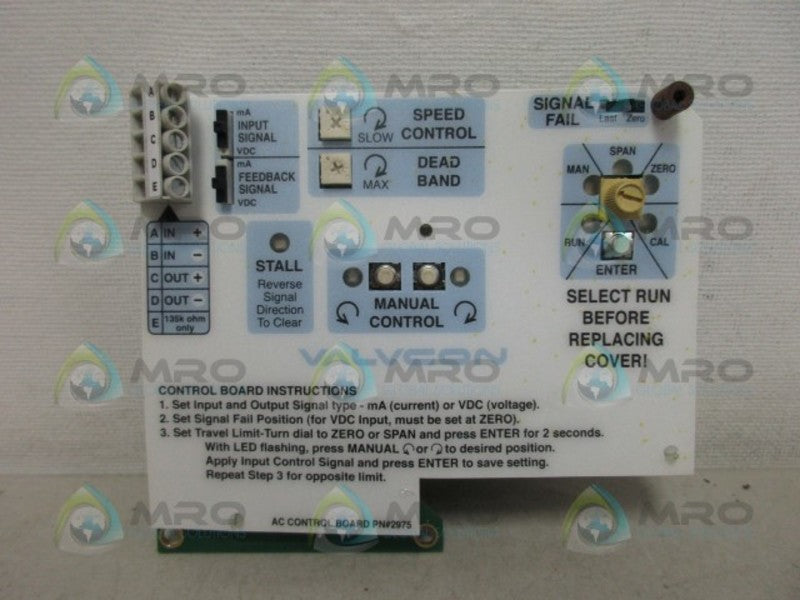 VALVCON 2975 AC CONTROL BOARD *NEW NO BOX*