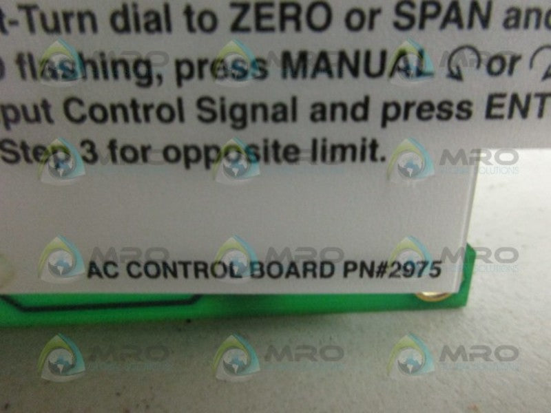 VALVCON 2975 AC CONTROL BOARD *NEW NO BOX*