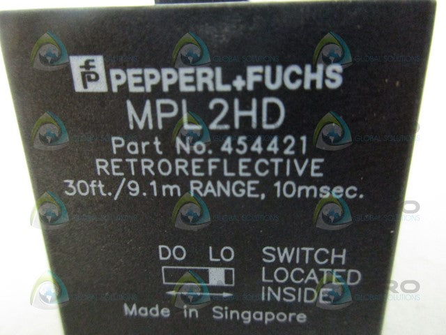 PEPPERL+FUCHS MPL2HD PHOTOELECTRIC SENSOR *USED*