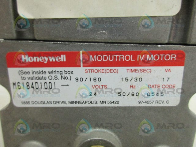 HONEYWELL M6184D1001 MODUTROL IV MOTOR *NEW IN BOX*