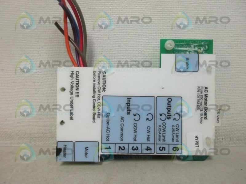 VALVCON 101763 AC MOTOR BOARD *USED*